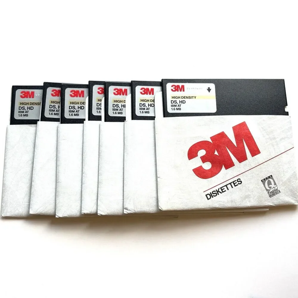 3m And Sony Vintage floppy discs Double sided Double Density
